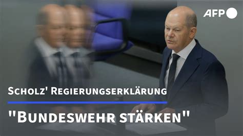 Scholz bekennt sich zu massiver Stärkung der Bundeswehr AFP YouTube