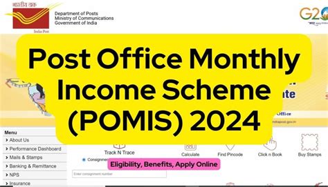 Post Office Monthly Income Scheme Pomis Eligibility Benefits