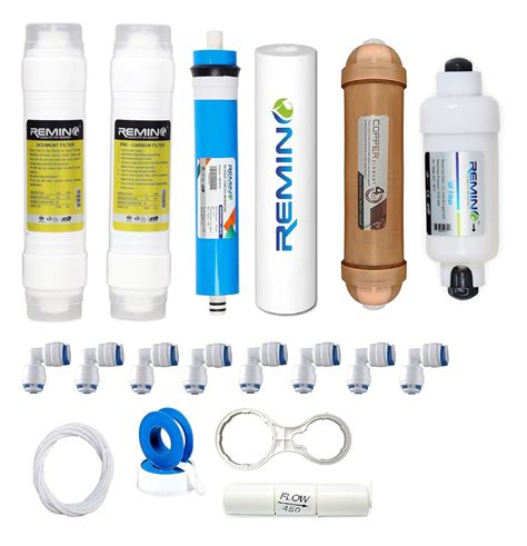 Remino Complete Ro Service Kit With Copper Filter Gpd Ro Membrane