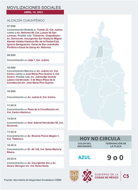 Metrobús CDMX on Twitter RT C5 CDMX ENTÉRATE Para hoy 14 de