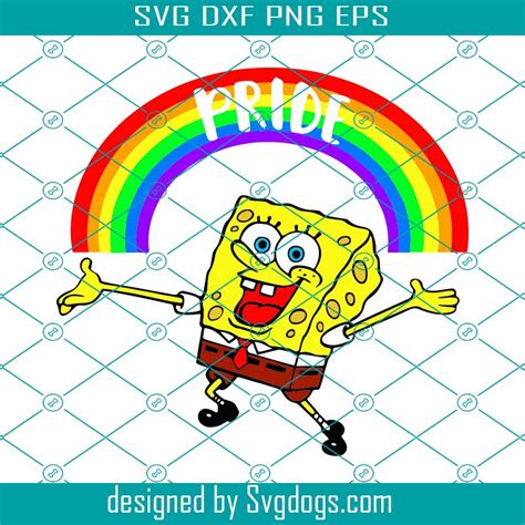 Spongebob Pride Svg Gay Pride Svg Lgbt Pride Svg Spongebob Svg Sponge Bob Svg Gay Month