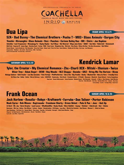 ITS FAKE POSTER SEASON Coachella 2023 Way Too Early Mock Lineup