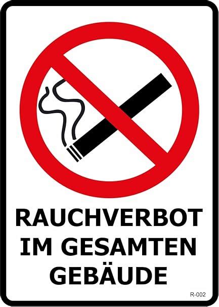 Nation Aufkleber Rauchverbot im gesamten Gebäude Nicht Rauchen Schild