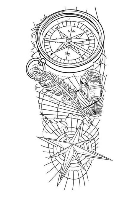 Pin On Графика In 2024 Compass And Map Tattoo Compass Tattoo Design Map Tattoos