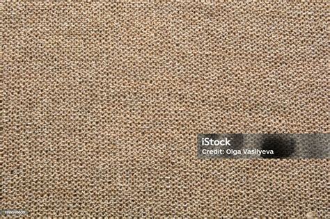 Abstract Beige Knitted Fabric For Backgroundknitted Texture Stock Photo