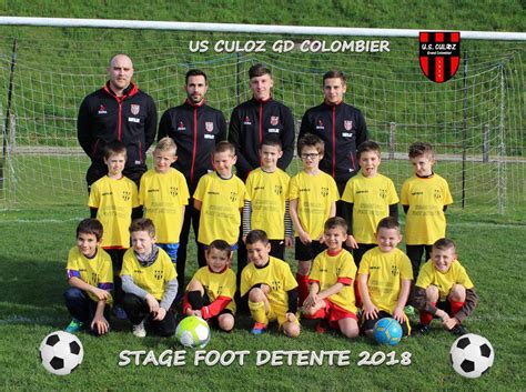 Album Stage foot détente 2018 club Football US Culoz Grand