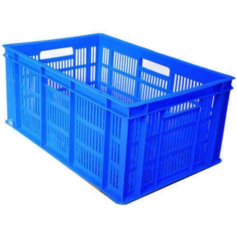 Blue Nilkamal Rectangular Plastic Vegetable Crates At Rs 370 In Sahibabad