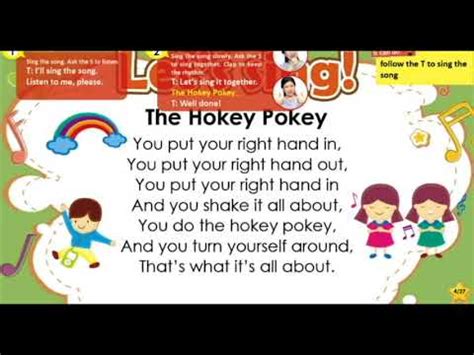 The Hokey Pokey 51Talk song with Lyrics | Joanna Jones - YouTube