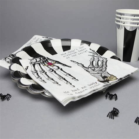 halloween tableware set by postbox party | notonthehighstreet.com