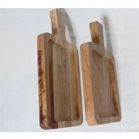 Acacia Wood Snack Platters At Rs 450set Wooden Platter In Moradabad