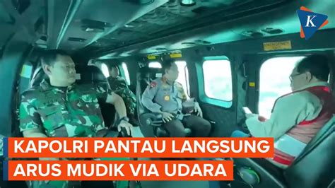 Kapolri Panglima TNI Bersama Menhub Tinjau Arus Mudik Jakarta Merak