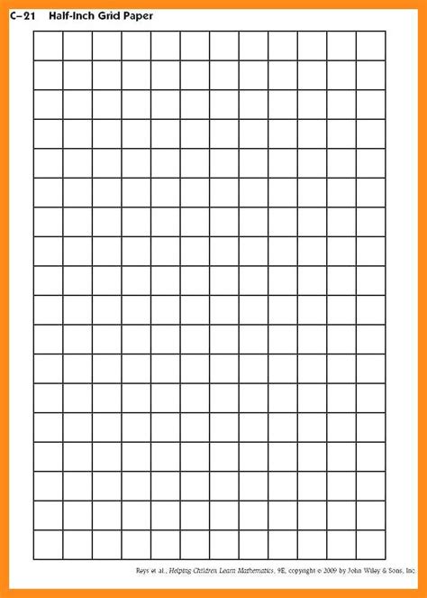 Printable Graph Paper 1 Inch