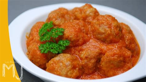 ALBÓNDIGAS EN SALSA Receta tradicional YouTube