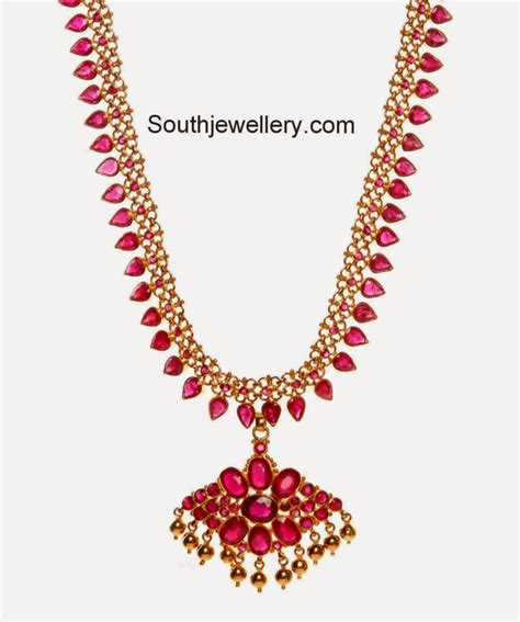 Beautiful Ruby Necklace - Indian Jewellery Designs