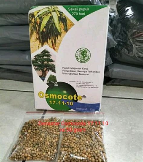 Jual Pupuk Daun Tanaman Hias Decastar Osmocote 17 11 10 Isi 50 Gram