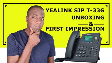 Yealink T33g Ip Phone Unboxing And First Impressions Rich Technology Group