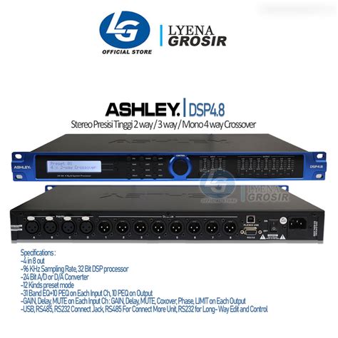 Ashley DSP4 8 Driverack DLMS Ashley DSP 4 8 Speaker Management DIGITAL