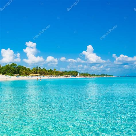 Varadero Beach In Cuba Photographed From The Sea Stock Photo By