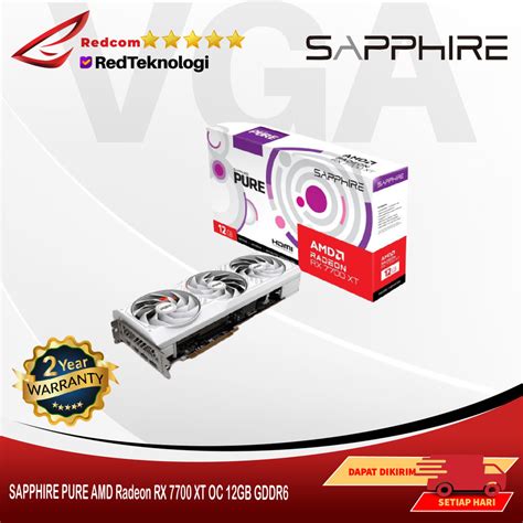 Jual SAPPHIRE PURE AMD Radeon RX 7700 XT OC 12GB GDDR6 Shopee Indonesia