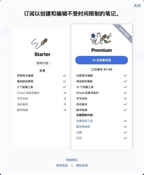 苹果ios应用notability由买断制转为订阅制，已可免费下载 中关村在线