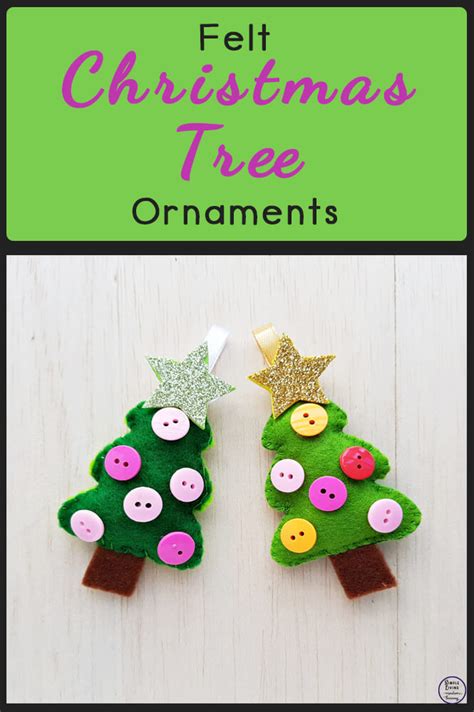 Easy Diy Felt Christmas Tree Ornaments Simple Living Creative Learning