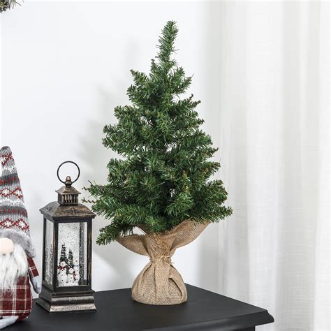 Albero Di Natale Mini Cm Con Rami E Aghi Realistici In Pvc