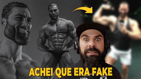 REAGINDO AO TREINO DO HOMEM MAIS BONITO DO MUNDO GIGACHAD MEME YouTube