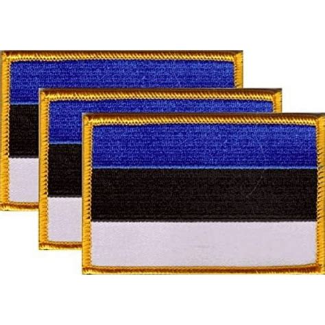 Pack Of 3 Country Flag Patches 3 50 X 2 25 Three International