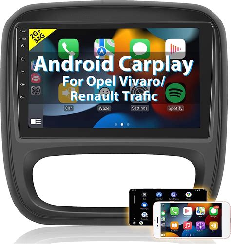 Podofo Carplay Radio Pour Renault Trafic Fiat Talento Opel Vivaro