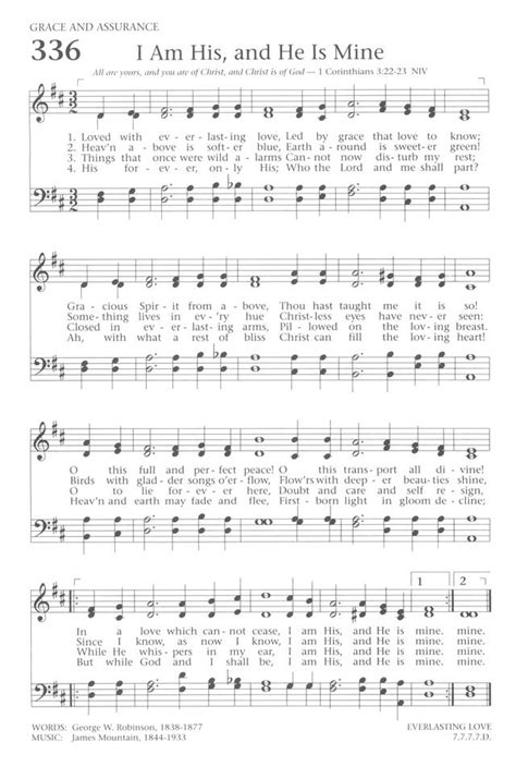 Baptist Hymnal 1991 336 Loved With Everlasting Love Christian Song