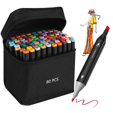 Refillable Pens Ballpoint 22ml Marker Set Colors Smooth Flow For Art