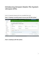 Introducingamazonelasticfilesystemamazonefs Docx Introducing Amazon