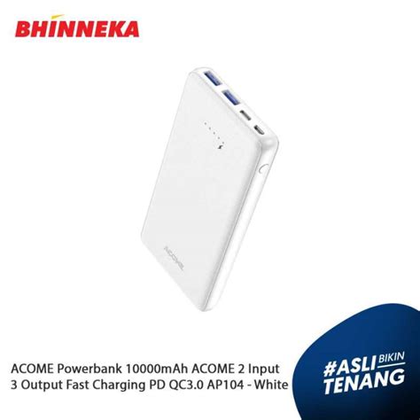 Jual Acome Powerbank Mah Acome Input Output Fast Charging Pd