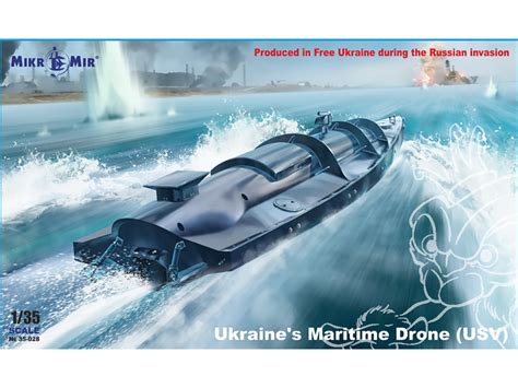 MikroMir Maquette 35 028 Ukraine Drone Maritime USV Magura V5 1 35