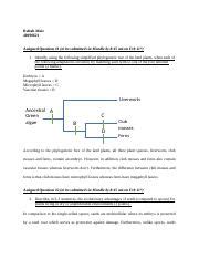 Biol 226 Assignment 6 Doc Rubab Moiz 40098621 Assigned Question 1 To