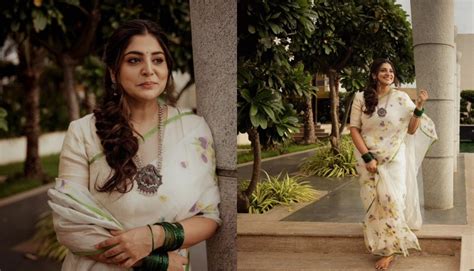 Manjima Mohan Radiates Elegance In Recently Shared Onam Saree Look