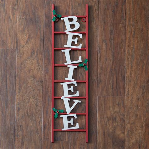 Believe Ladder Wall Decor | Farmhouse Décor