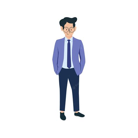 Premium Vector Business Man Vector Illustration