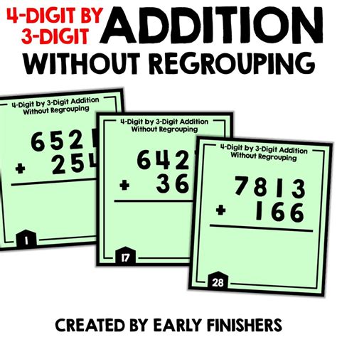 4 Digit By 4 Digit Addition Without Regrouping Made By Teachers