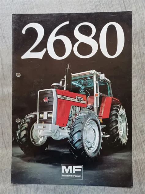 Prospectus Brochure Tracteur Massey Ferguson 2680 Eur 500 Picclick Fr