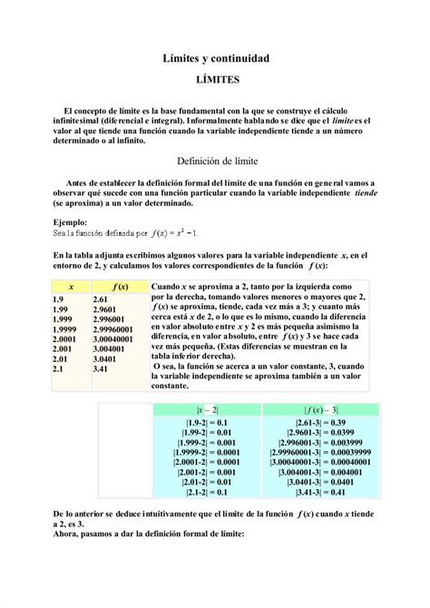 PDF Límites y continuidad 2 pdf DOKUMEN TIPS