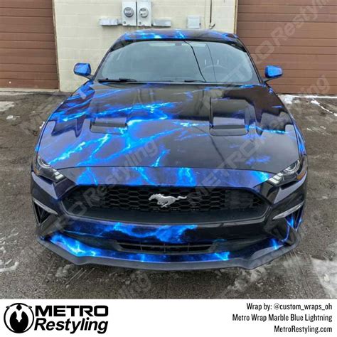 Blue Lightning Marble Metro Wrap Metro Restyling