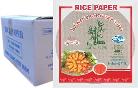 Round Vietnamese Rice Paper 22cm 340g Summer Roll Goi Cuon Banh Trang