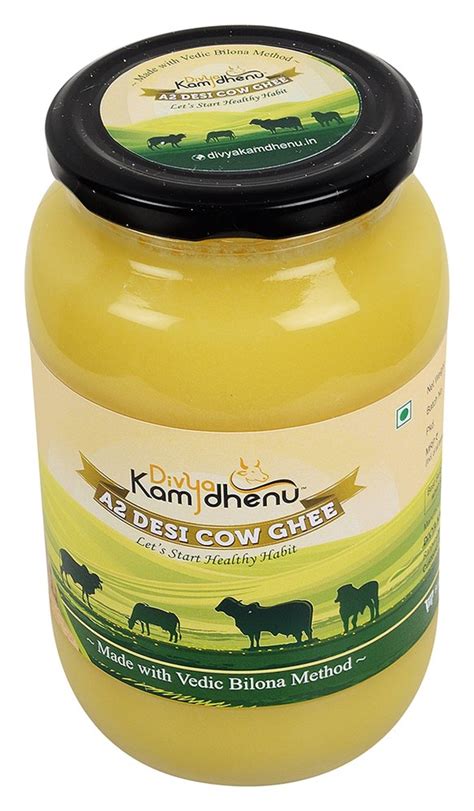 Divya Kamdhenu A Desi Gir Cow Ghee Litre Glass Jar Packaging Type