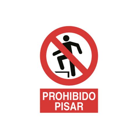 Señal de pictograma y texto Prohibido pisar COFAN comprar online