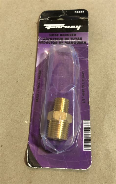 Forney 75533 Brass Fitting Reducer Adapter 3 8 Inch Male Npt To For