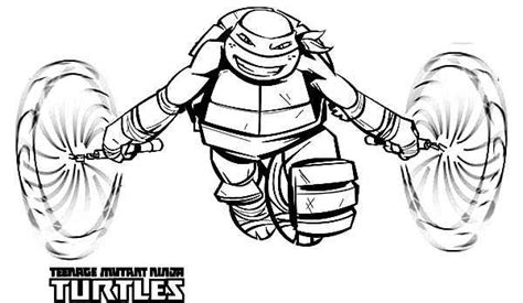 Teenage Mutant Ninja Turtles Michelangelo Coloring Pages