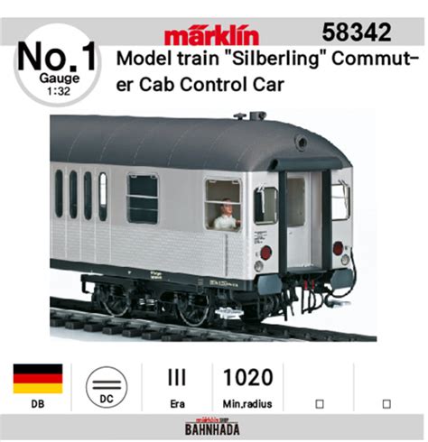 Marklin No Model Train Silberling Commuter Cab Control Car