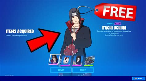 Free Naruto Itachi Skins In Fortnite Item Shop From Oshven Youtube