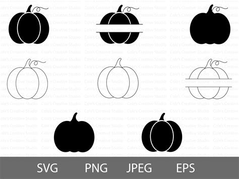 Simple Pumpkin Svg Bundle Fall Svg Bundle Pumpkin Bundle Etsy